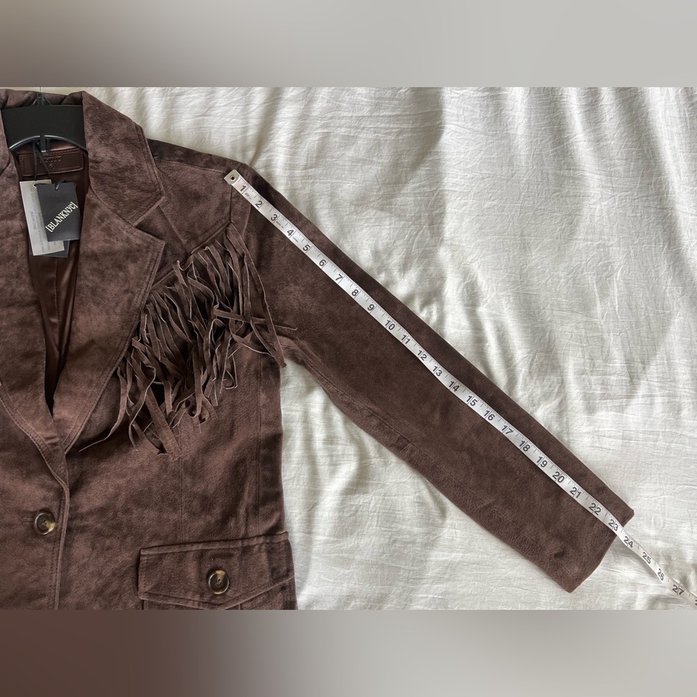 BLANK NYC Womens Luxury Oversized Blazer with Pockets, Chocolate Souffle - Picture 11 of 11